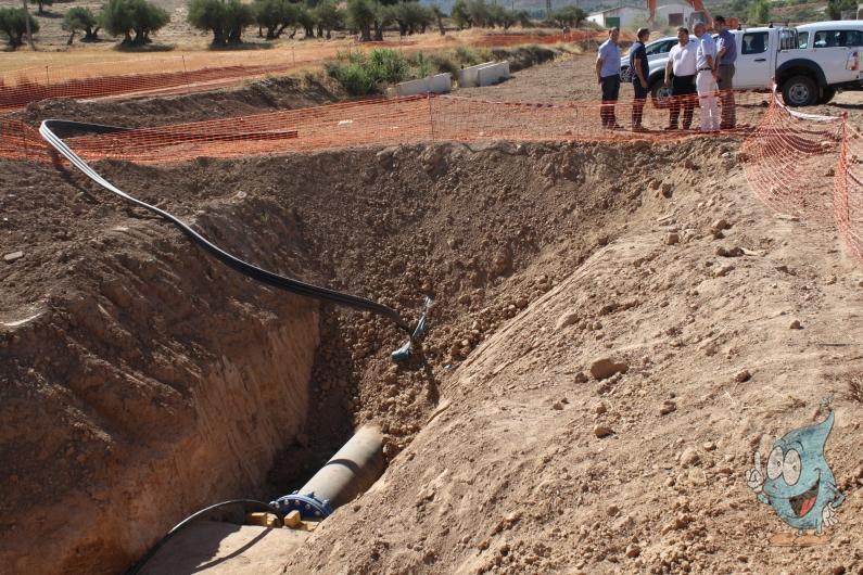 Fotos MASweb. Visita a las obras ampliación tercer carril por afectar a tuberías de la MAS 23.08 (
